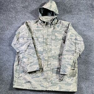 USAF APECS Parka Jacket Large ABU Air Force Tiger Stripe Camo Gore-Tex Hooded